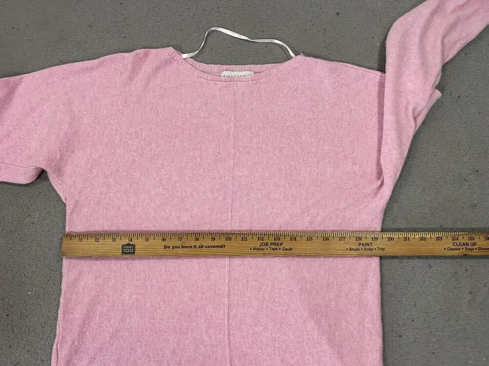 Bianco & Blu Sweater Womens Extra Large Pink Quit Luxury Coquette Cozy Soft